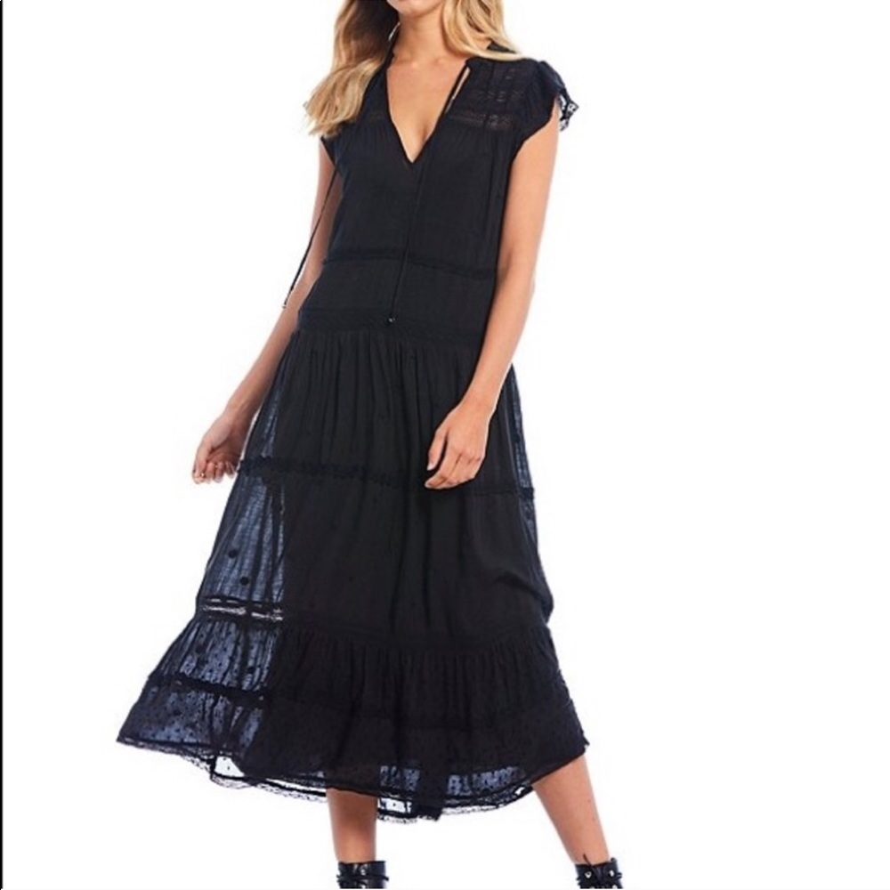 Free People Midnight Midi Dress NWT.